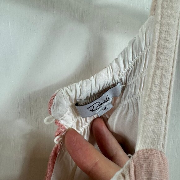 Rails Becca Cheyanne Stripe Dress XS | Pink & Ivory Striped Cotton Sundress - Picture 8 of 12